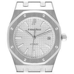 Audemars Piguet Royal Oak Stahl-Herrenuhr mit weißem Zifferblatt 15300ST Papier