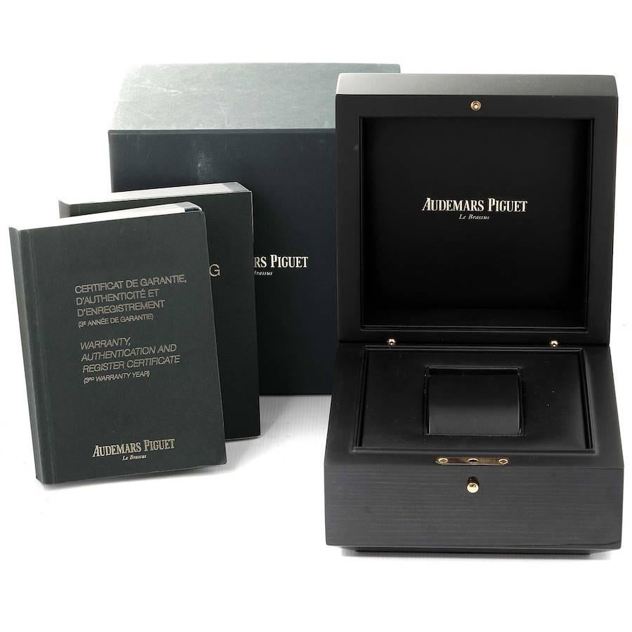 Audemars Piguet Royal Oak White Dial Steel Mens Watch 15400ST Box Papers For Sale 7