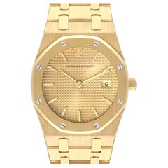 Audemars Piguet Royal Oak Yellow Gold Champagne Dial Mens Watch 56303