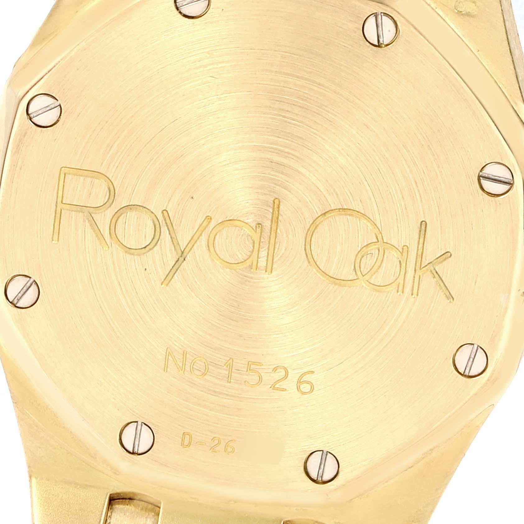 Men's Audemars Piguet Royal Oak Yellow Gold Day Date Moonphase Mens Watch 25594 For Sale