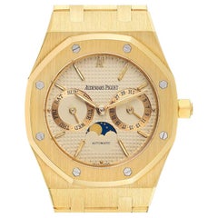 Audemars Piguet Royal Oak Yellow Gold Day Date Moonphase Mens Watch 25594