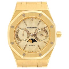 Audemars Piguet Royal Oak Yellow Gold Day Date Moonphase Mens Watch 25594