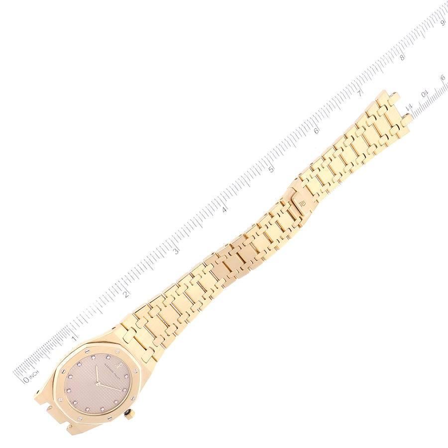 Audemars Piguet Royal Oak Yellow Gold Diamond Mens Watch 56303 1