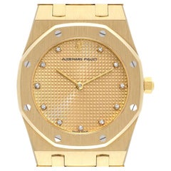 Audemars Piguet Royal Oak Yellow Gold Diamond Mens Watch 56303