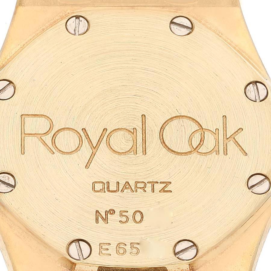 Audemars Piguet Royal Oak Yellow Gold Diamond Rubies Ladies Watch 66344BA In Excellent Condition In Atlanta, GA