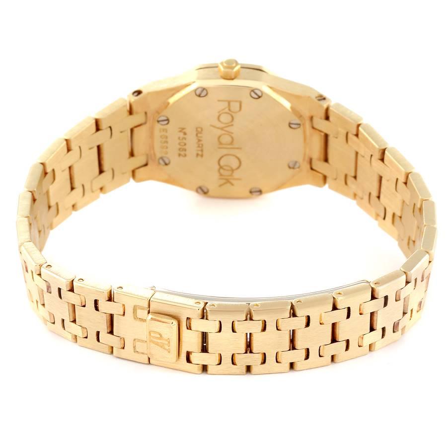 Audemars Piguet Royal Oak Gelbgold Diamant-Rubine Damenuhr 66344BA im Angebot 4