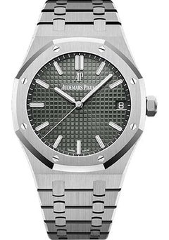 Audemars Piguet Royal Oak15500ST GreyDial SS Men's Watch with Box&Paper2020