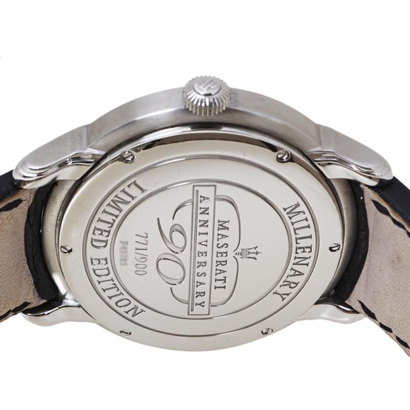 Audemars Piguet Silver White Stainless Steel Millenary Men's Wristwatch 47 mm 2