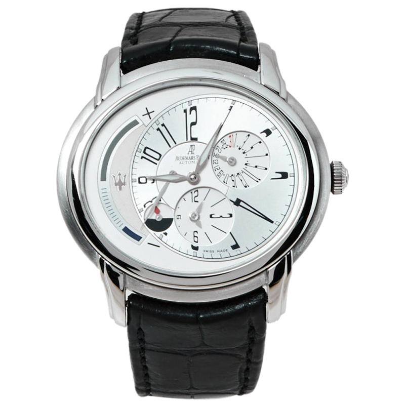 Audemars Piguet Silver White Stainless Steel Millenary Men's Wristwatch 47 mm