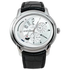 Audemars Piguet Silber Weiß Edelstahl Millenary Herrenarmbanduhr 47 mm