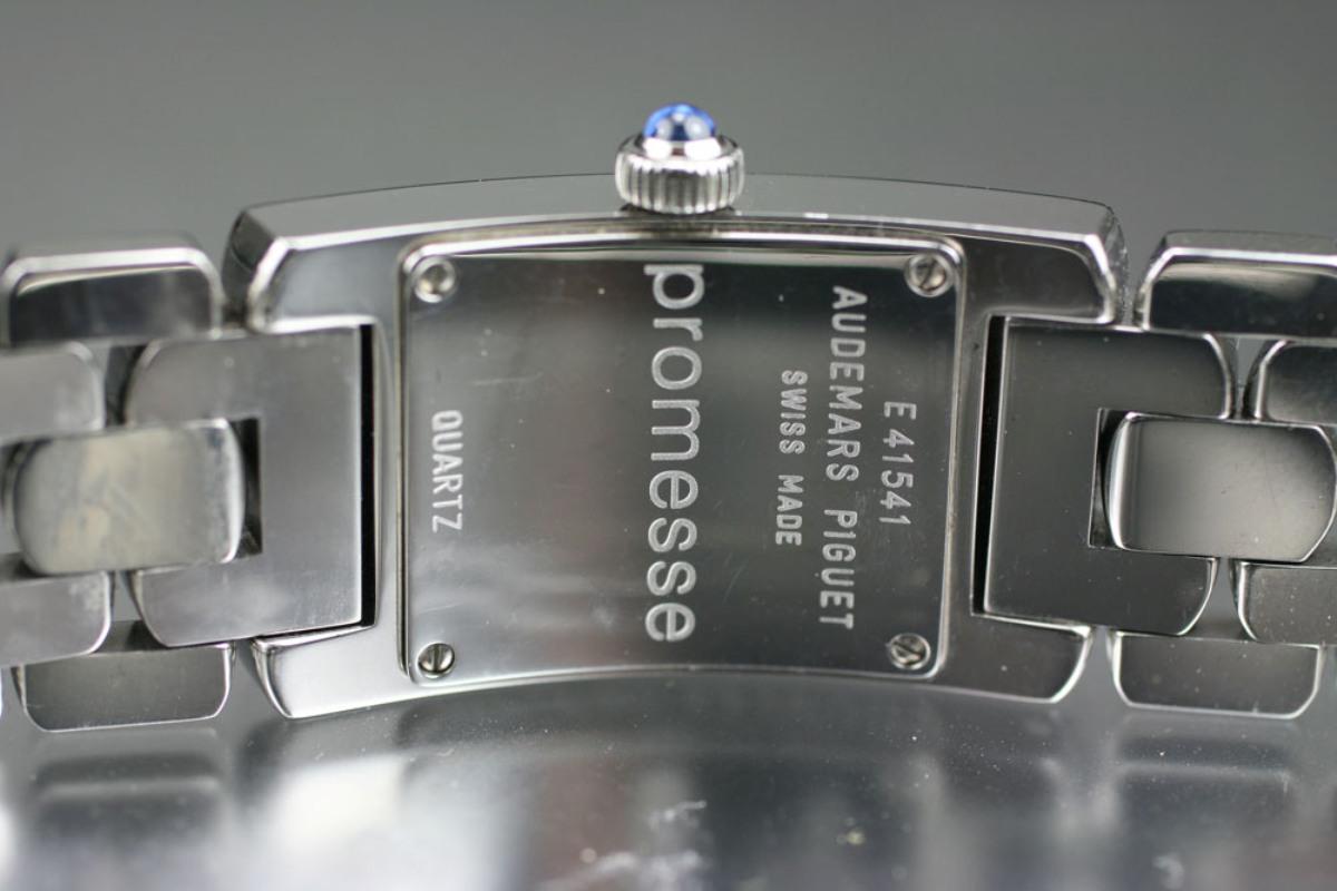 Modern Audemars Piguet Stainless Steel Diamond Large Promesse Quartz Wristwatch