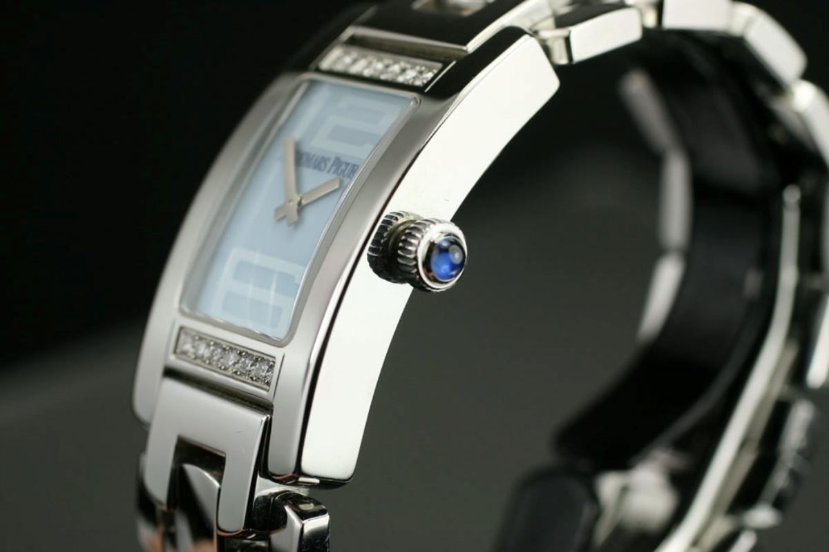 Audemars Piguet Stainless Steel Diamond Large Promesse Quartz Wristwatch In Good Condition In Miami Beach, FL