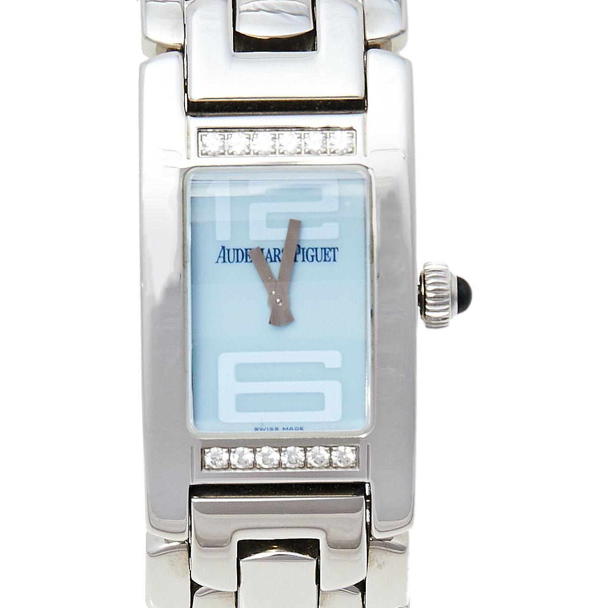 Contemporary Audemars Piguet Stainless Steel Diamond Promesse  Women's Wristwatch 36 mm x 20 
