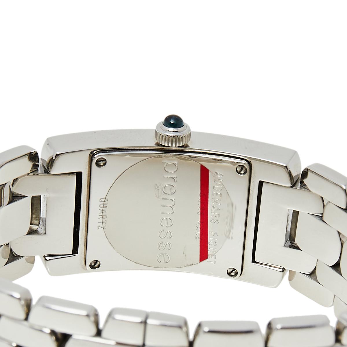 Audemars Piguet Stainless Steel Diamond Promesse  Women's Wristwatch 36 mm x 20  1