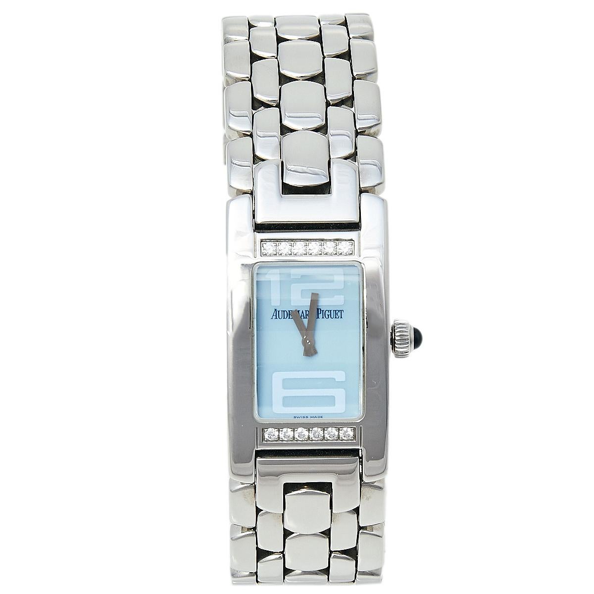 Audemars Piguet Stainless Steel Diamond Promesse  Women's Wristwatch 36 mm x 20 