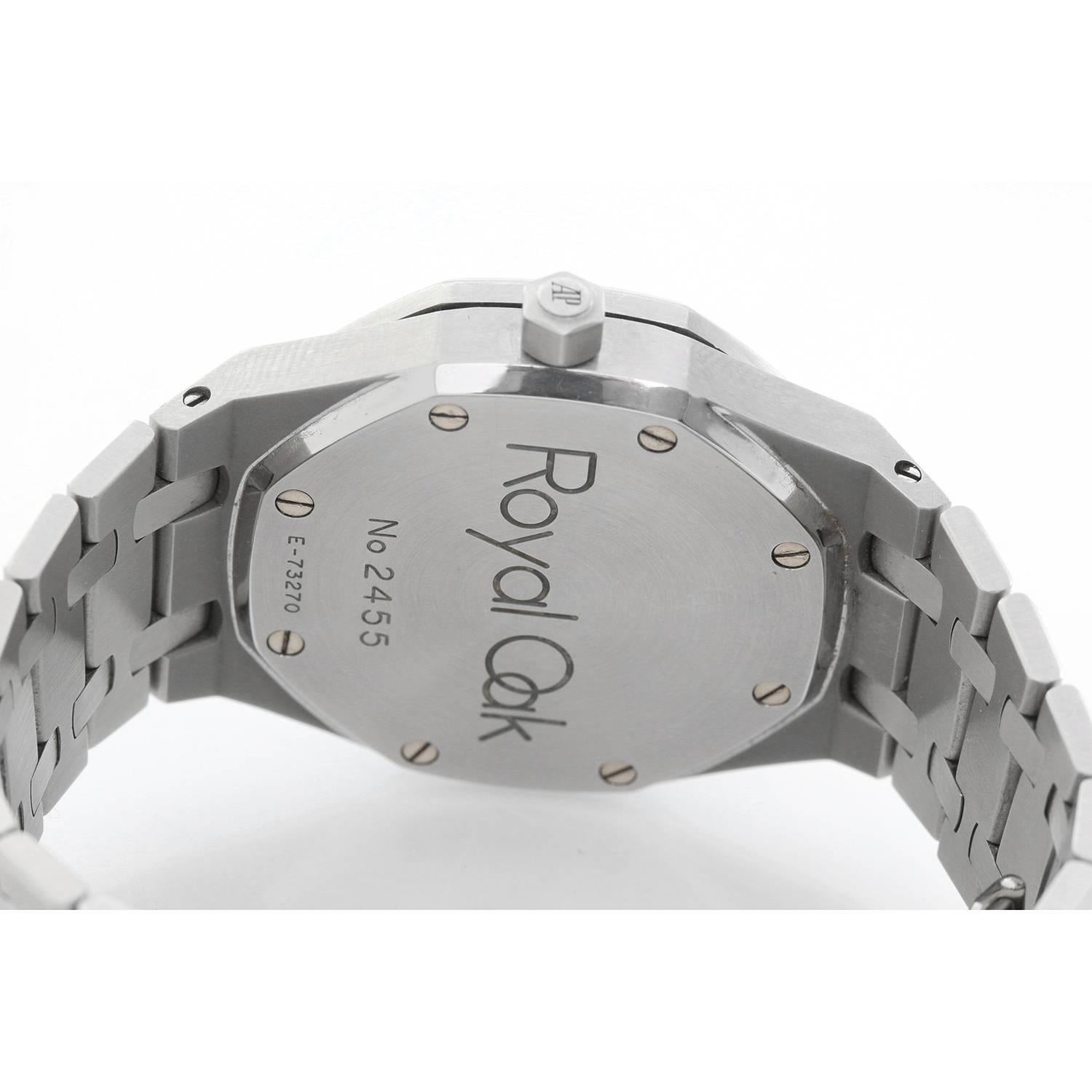 Men's Audemars Piguet Stainless Steel Royal Oak Dual Time Automatic Wristwatch