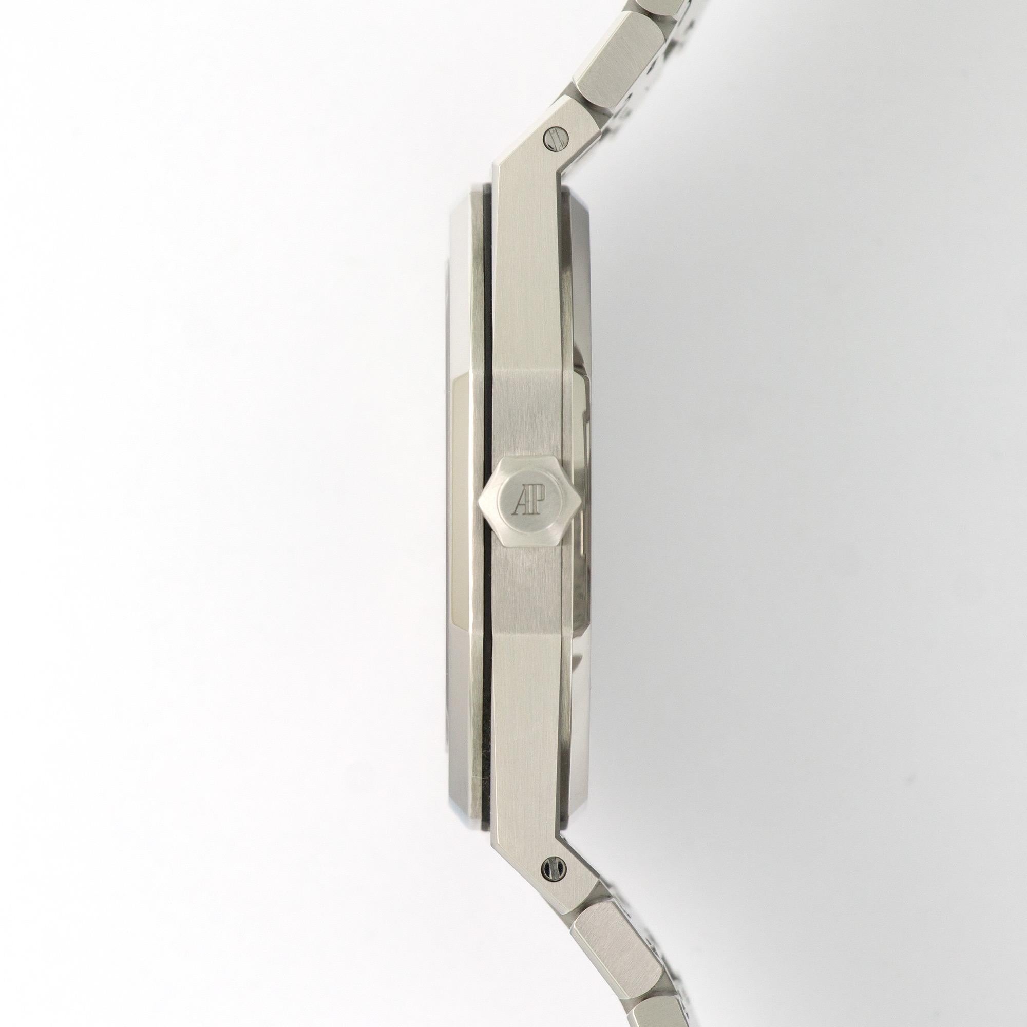 Modern Audemars Piguet Stainless Steel Royal Oak Ultra-Thin Tourbillon Wristwatch 
