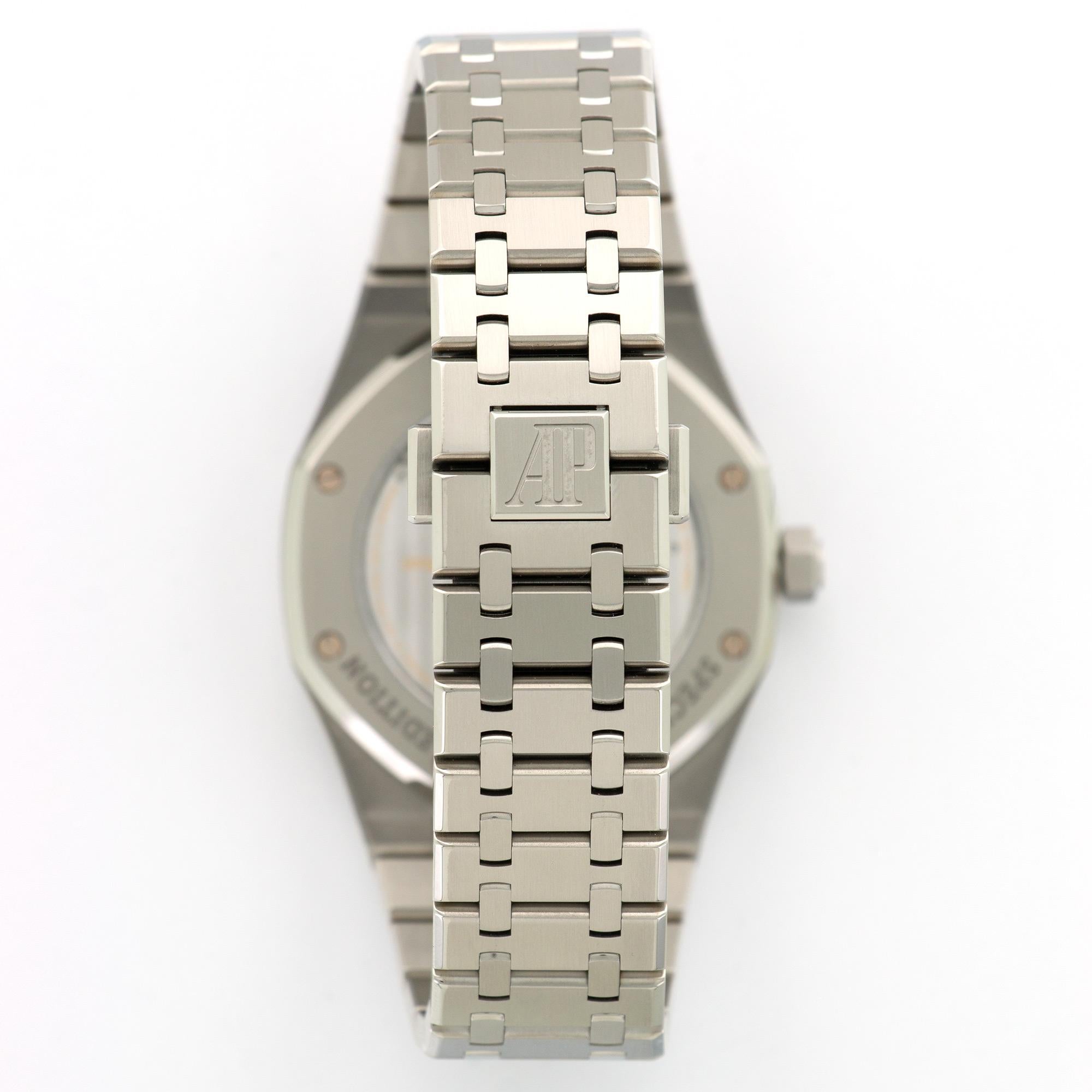 Audemars Piguet Stainless Steel Royal Oak Ultra-Thin Tourbillon Wristwatch  In New Condition In Beverly Hills, CA