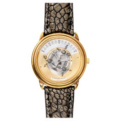 Audemars Piguet Star Wheel BA25720 Guilloche Dial 18k Yellow Gold 1990s