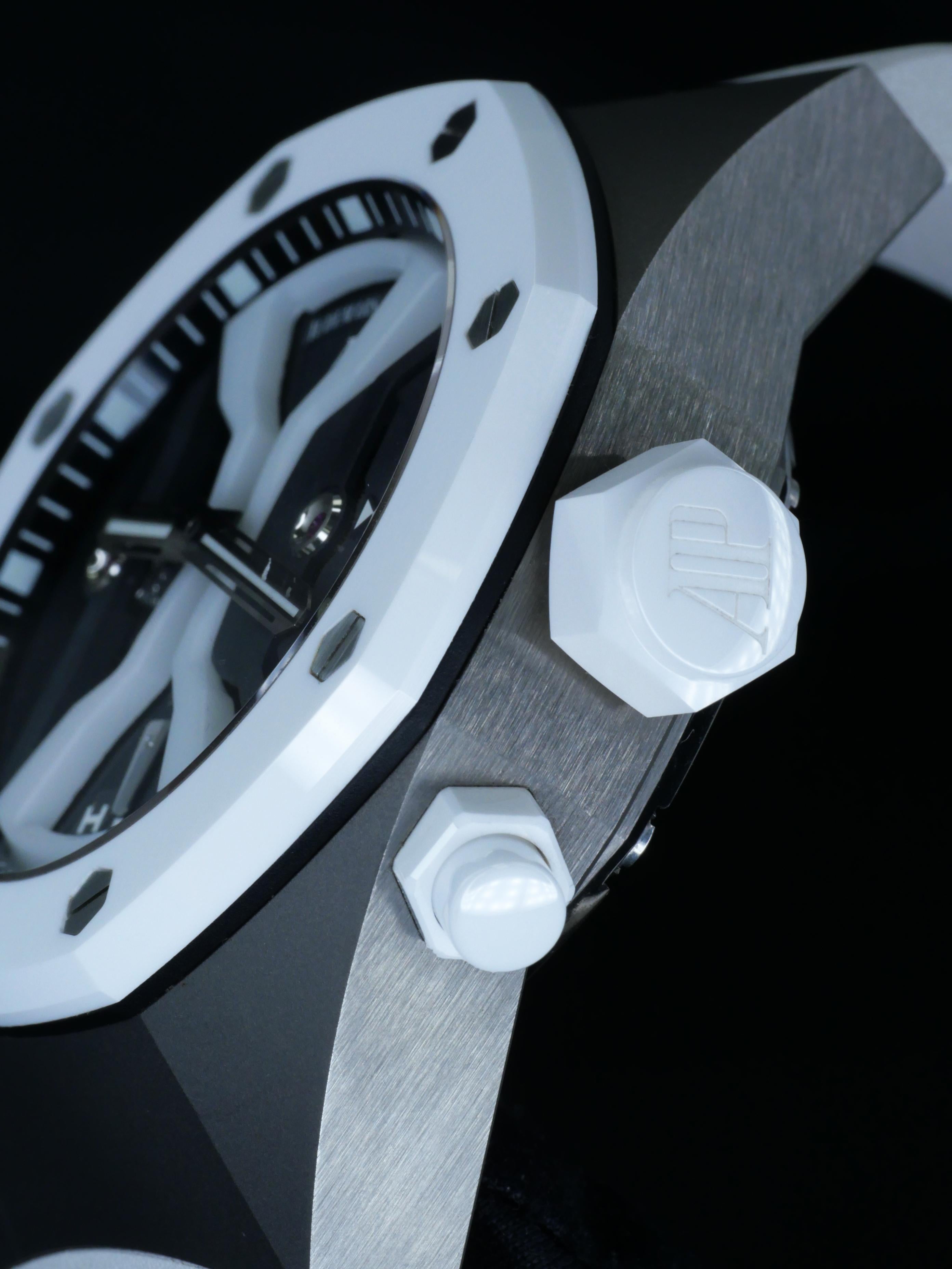 Audemars Piguet titanium Royal Oak Concept GMT Tourbillon Manual Wind Wristwatch For Sale 1