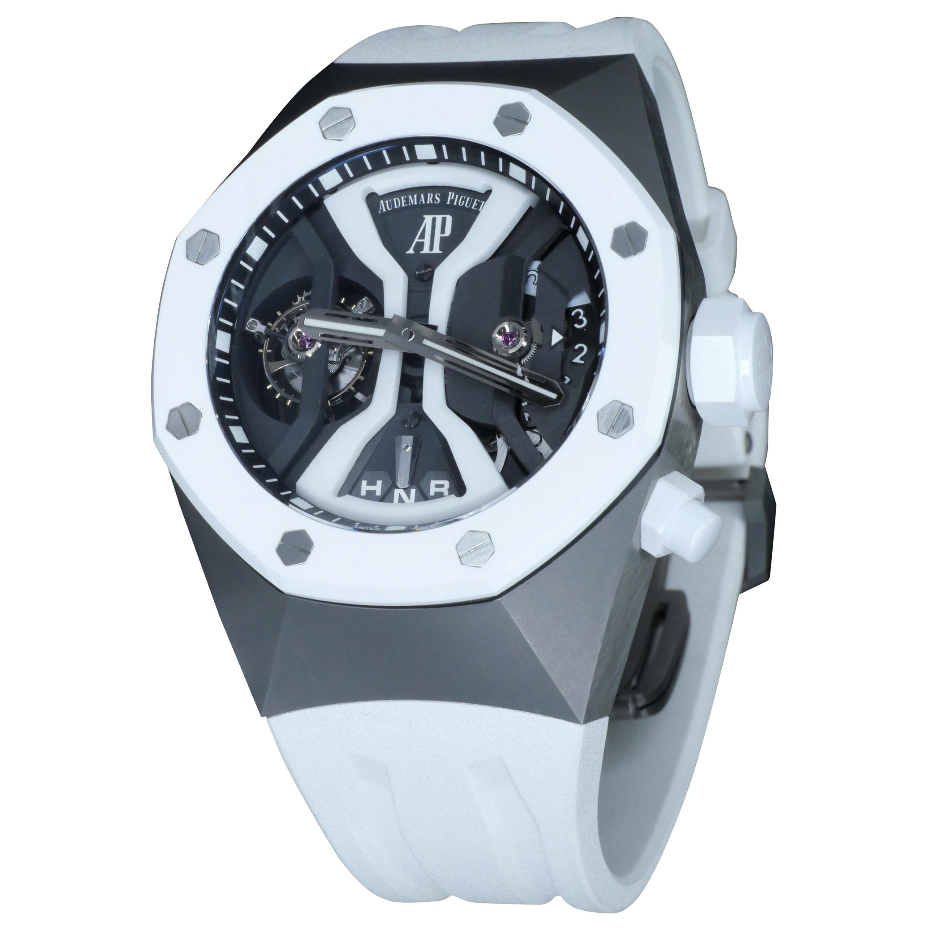 Audemars Piguet titanium Royal Oak Concept GMT Tourbillon Manual Wind Wristwatch For Sale