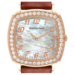 Audemars Piguet Tradition Rose Gold MOP Diamond Mens Watch 15337