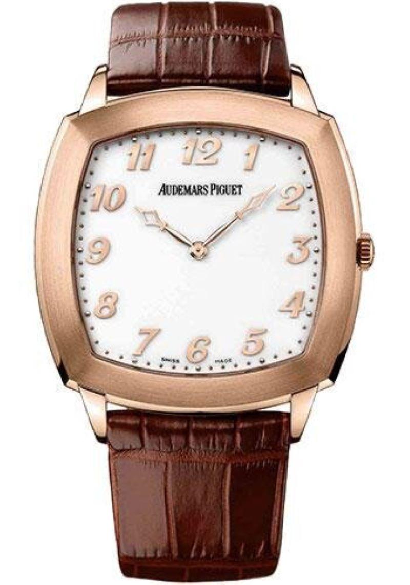 Audemars Piguet Tradition Rose Gold Watch-15334OR.OO.A092CR.01 In Excellent Condition For Sale In New York, NY