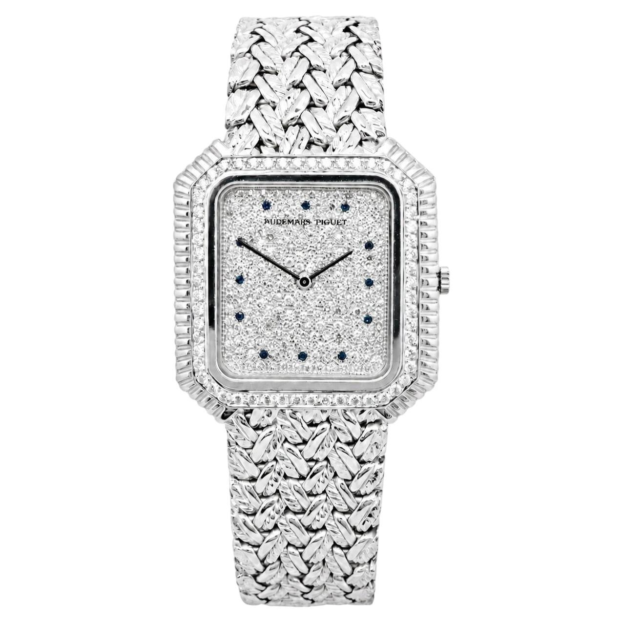Audemars Piguet Ultra-Thin Haute Joaillerie 18K White Gold Hand Wound Watch