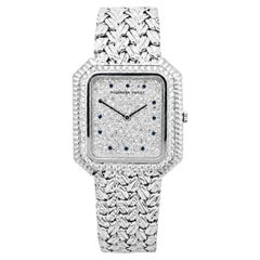 Montre Audemars Piguet Ultra-Fine Haute Joaillerie en or blanc 18 carats à remontage manuel