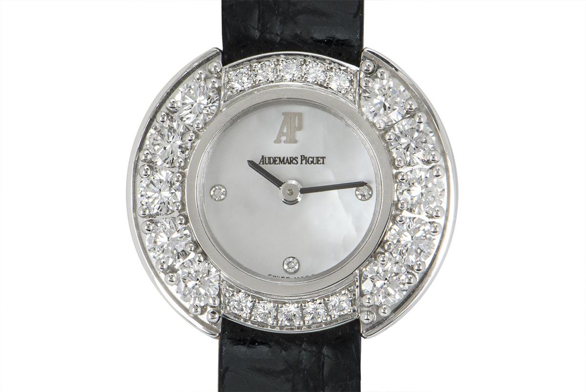 Audemars Piguet Unworn Dress Cocktail Watch 18 Karat White Gold Diamond Watch 1