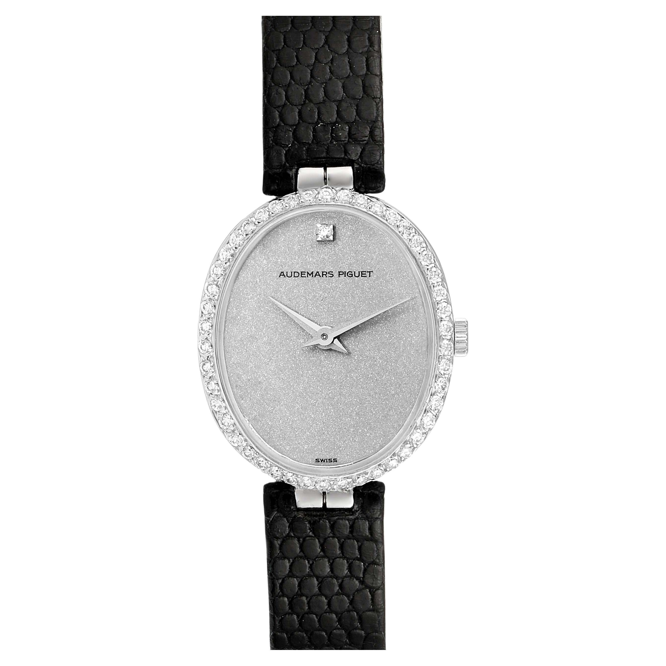 Audemars Piguet Vintage 18k White Gold Diamond Ladies Watch 7073BC
