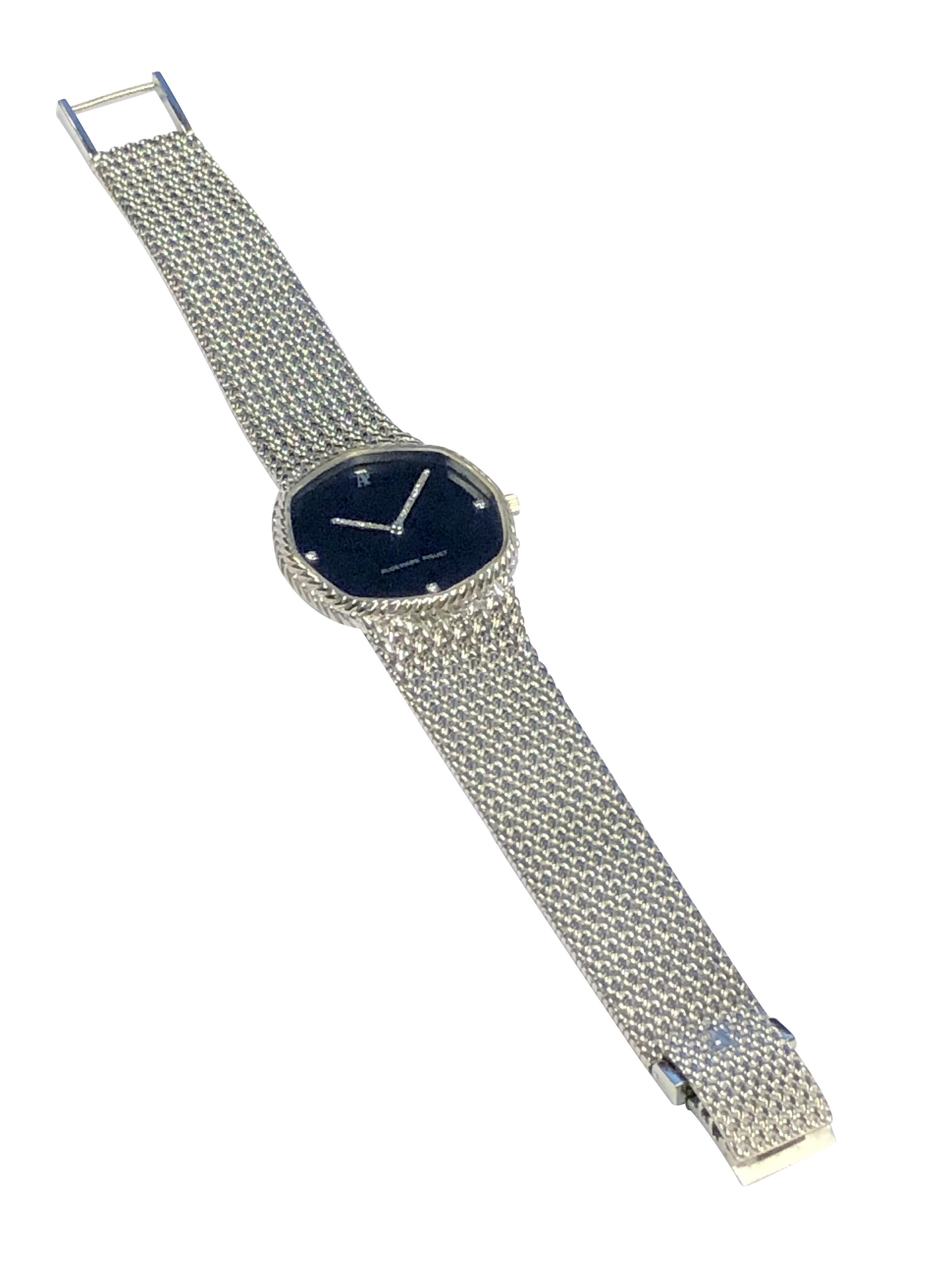 Audemars Piguet Vintage Cobra White Gold and Diamond Gents Wrist Watch For Sale 2