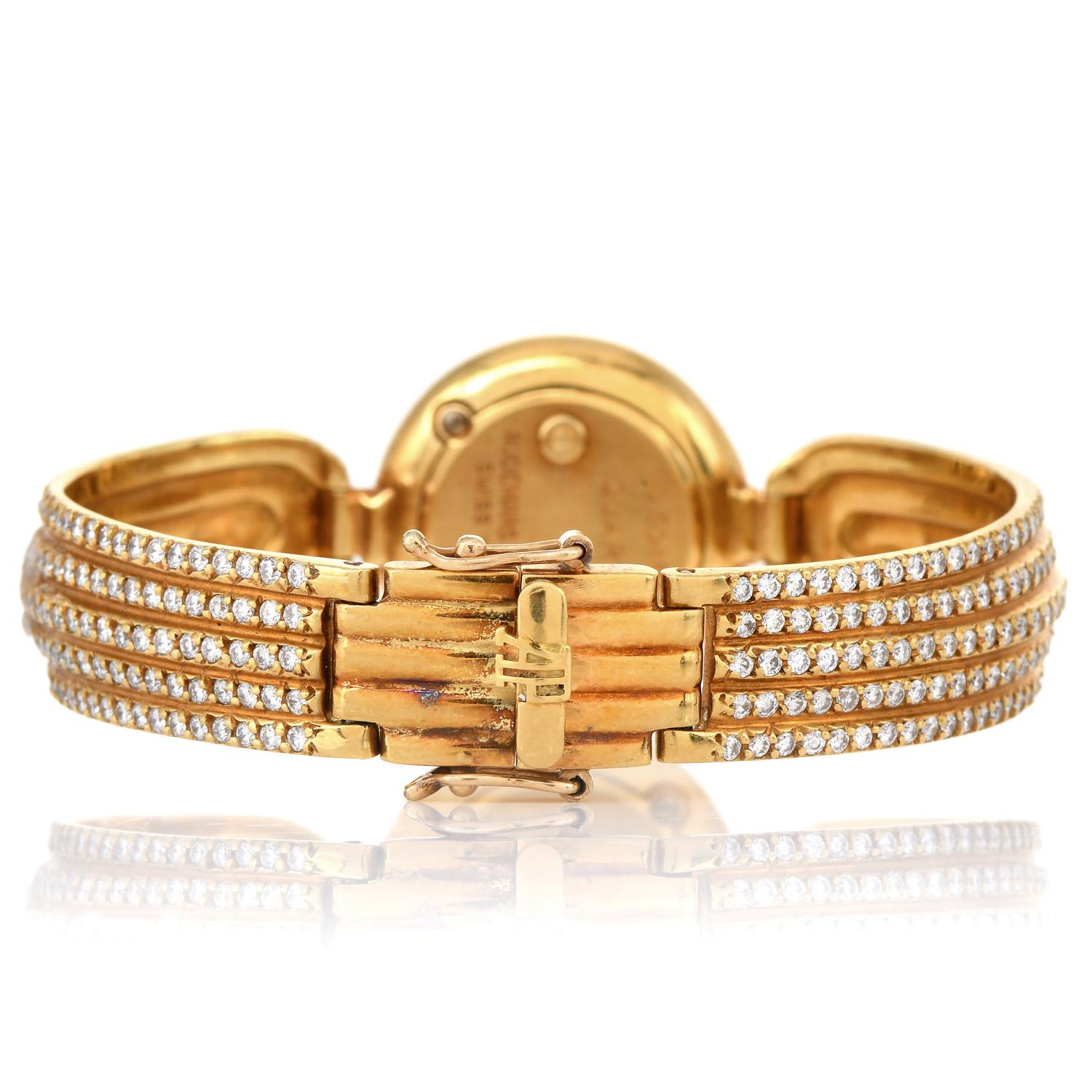 Audemars Piguet, montre cocktail vintage pour femmes en or jaune 18 carats avec diamants Pour femmes en vente