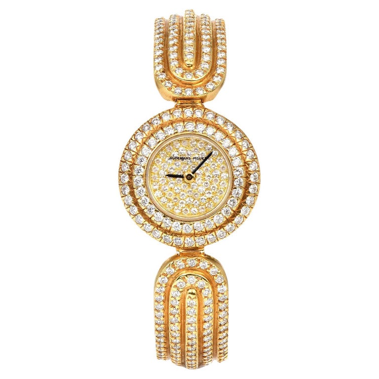White Gold, Mother of Pearl and Diamond Les Ardentes Wristwatch