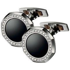 audemars piguet onyx Audemars Piguet White Gold Cufflinks Diamonds and Black Onyx BM0733.BCU.US.Z015