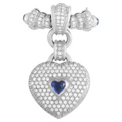Audemars Piguet White Gold Diamond Blue Sapphire Quartz Heart MTR006521.00