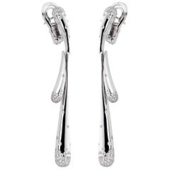 Boucles d'oreilles en goutte Audemars Piguet en or blanc et diamant