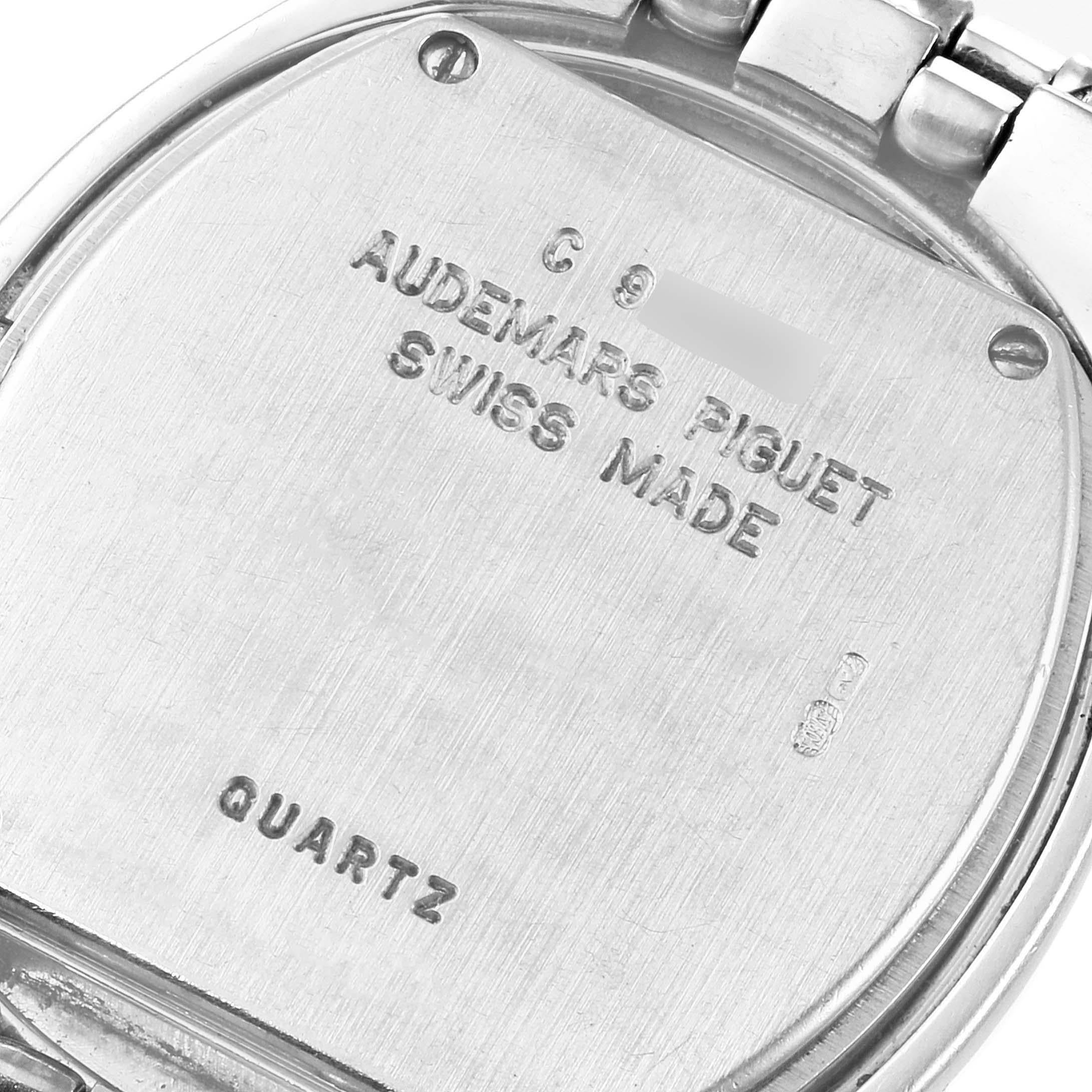 Audemars Piguet White Gold Sapphire Diamond Dial Unisex Watch 56478 For Sale 3