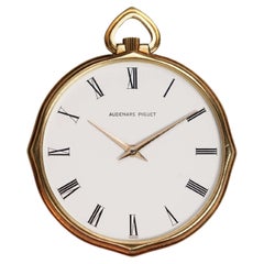 Audemars Piguet White Roman Dial Watch in 18K Yellow Gold, 1980s