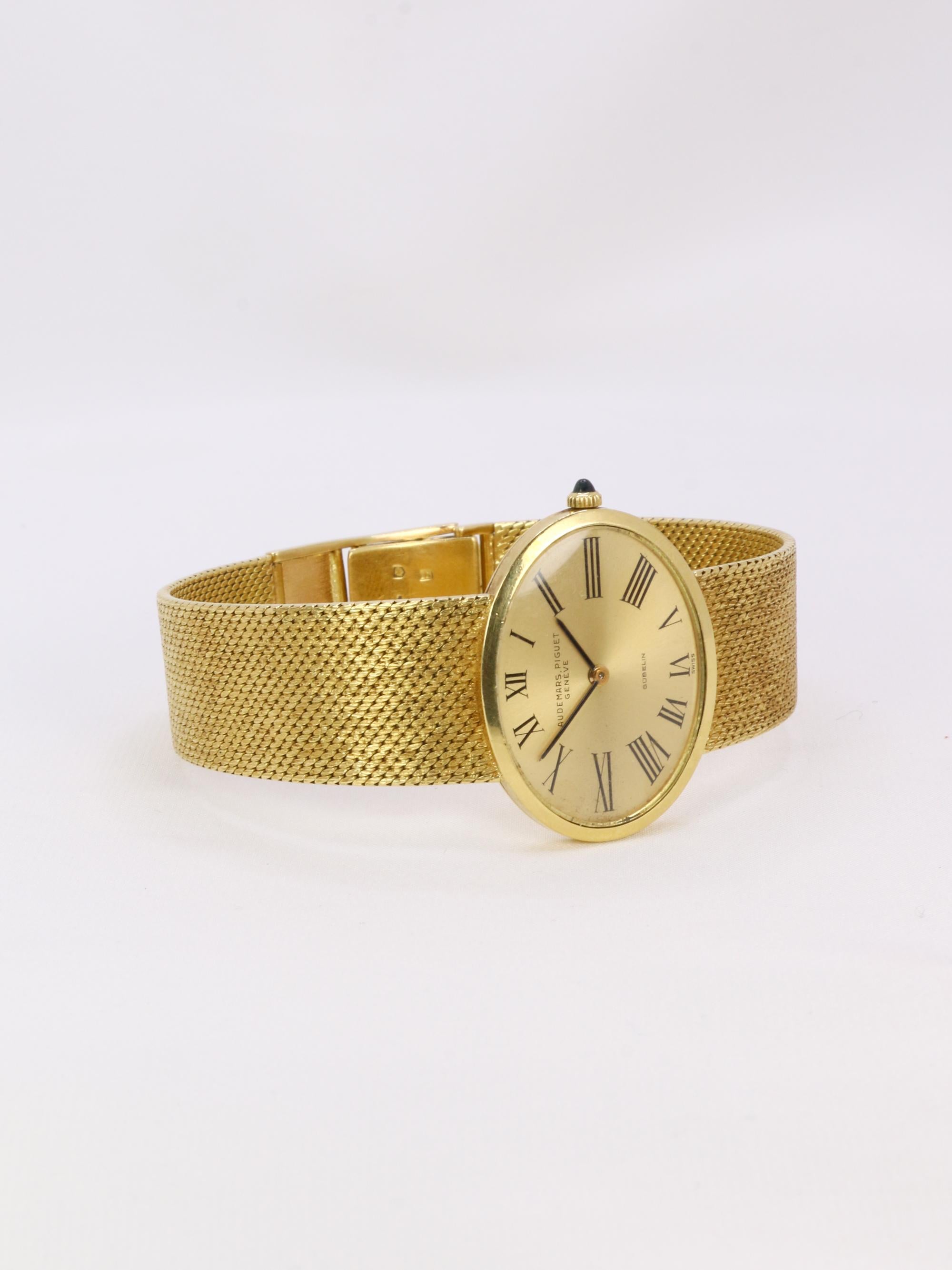 Reloj de oro amarillo vintage AUDEMARS PIGUET x GUBELIN en venta 6