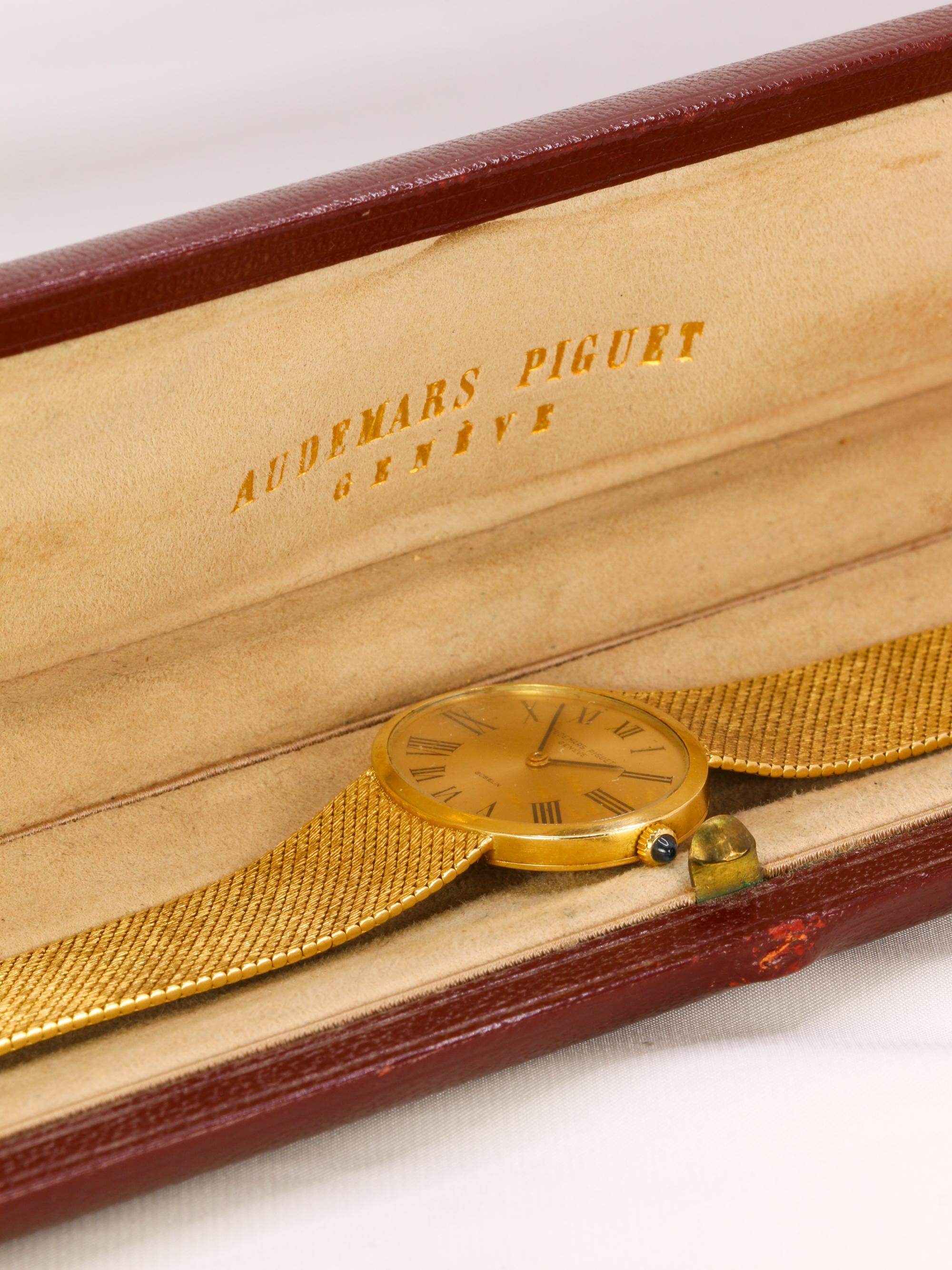 Reloj de oro amarillo vintage AUDEMARS PIGUET x GUBELIN en venta 8
