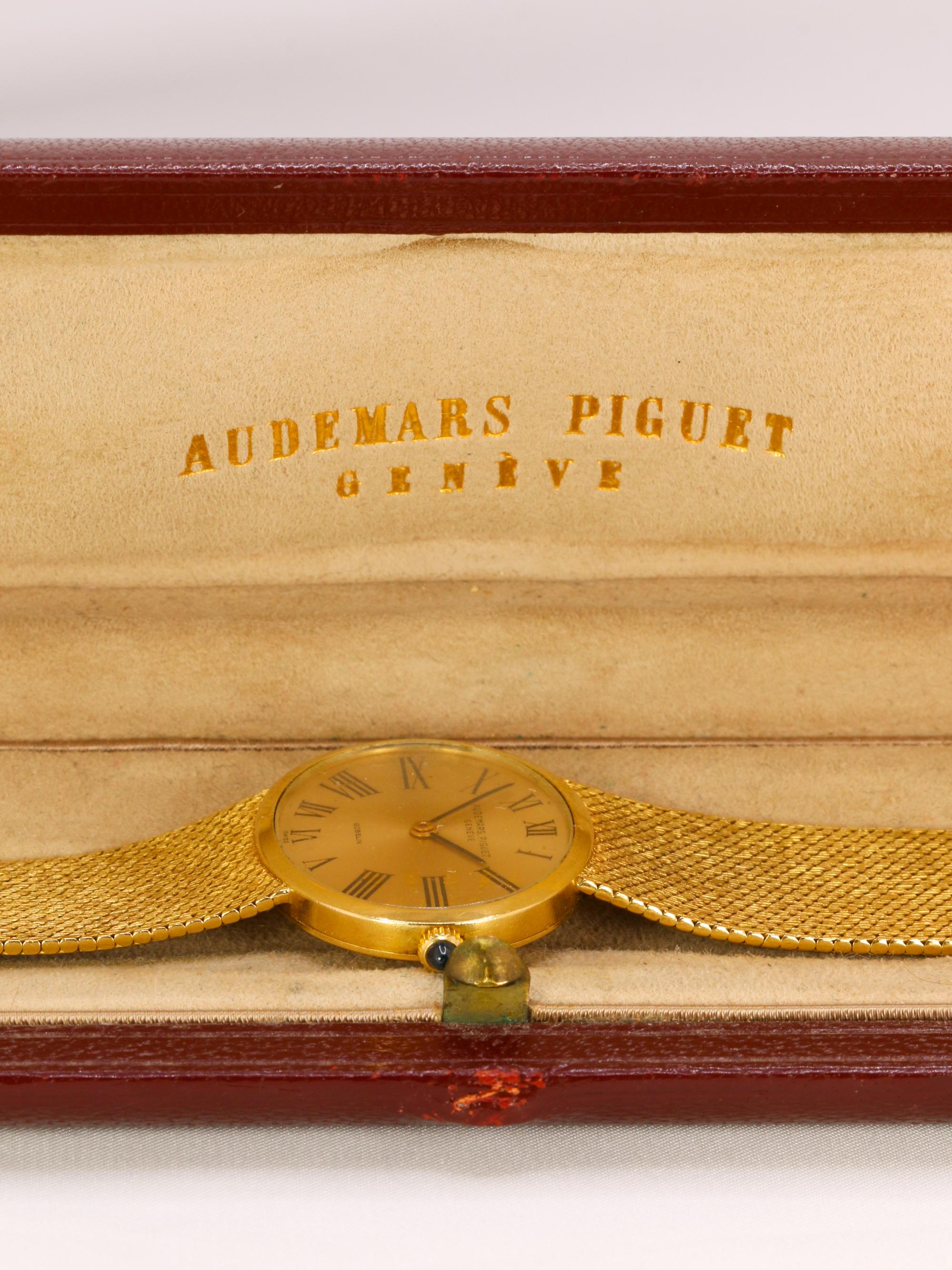 Reloj de oro amarillo vintage AUDEMARS PIGUET x GUBELIN en venta 9