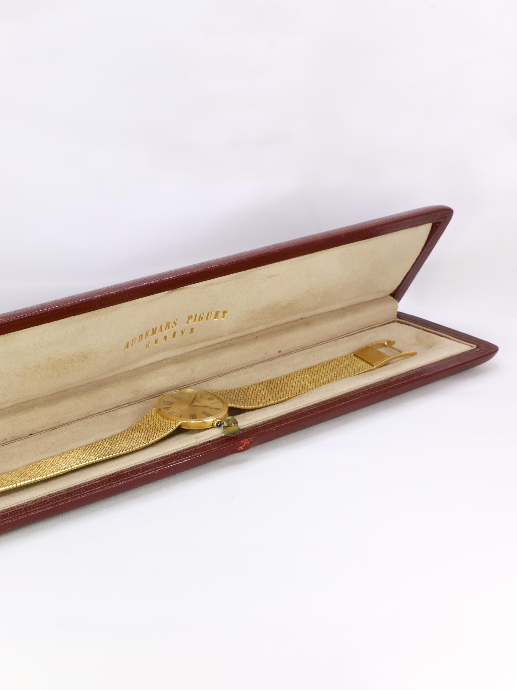 Reloj de oro amarillo vintage AUDEMARS PIGUET x GUBELIN en venta 13