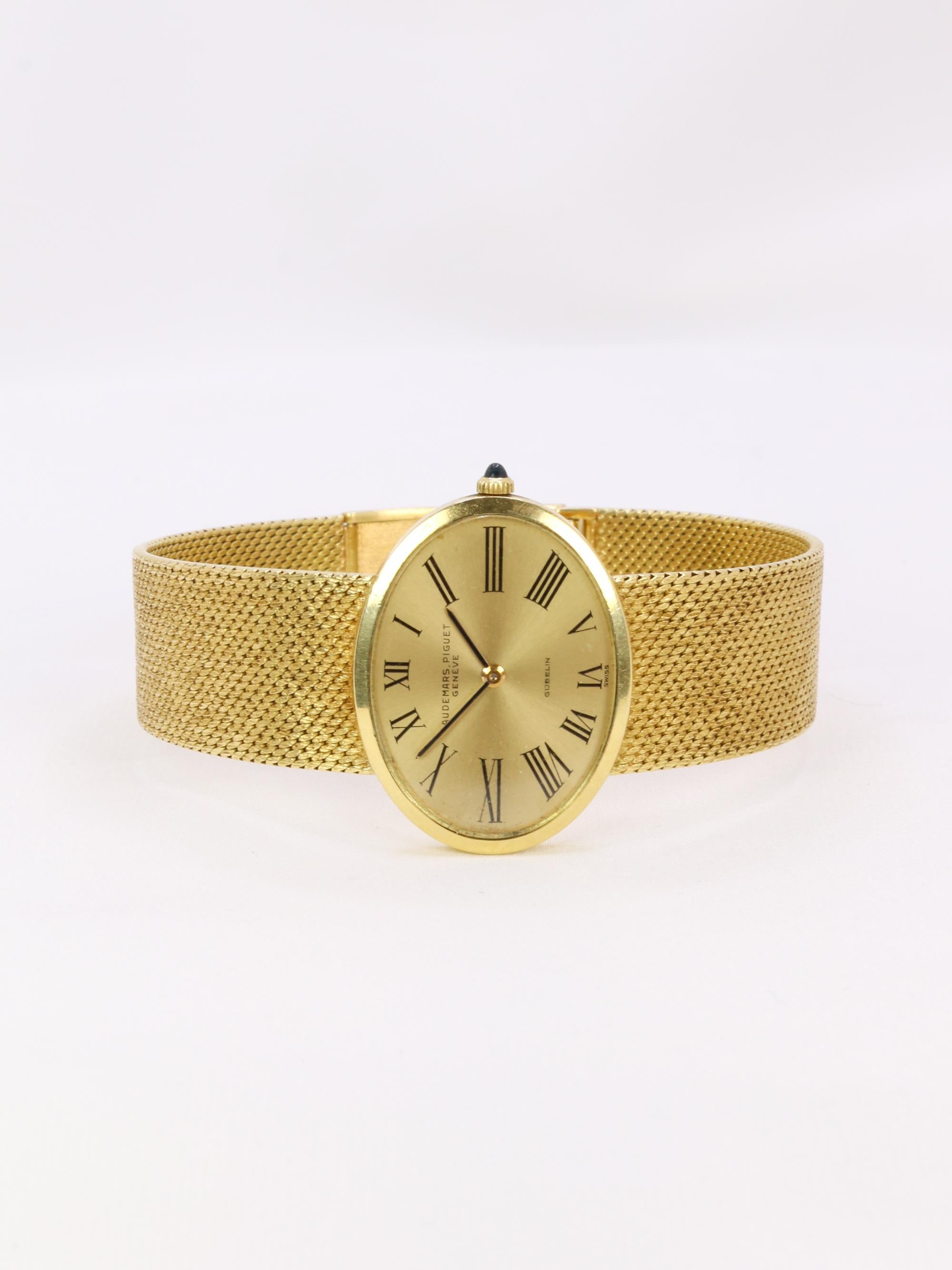 Reloj de oro amarillo vintage AUDEMARS PIGUET x GUBELIN en venta 1