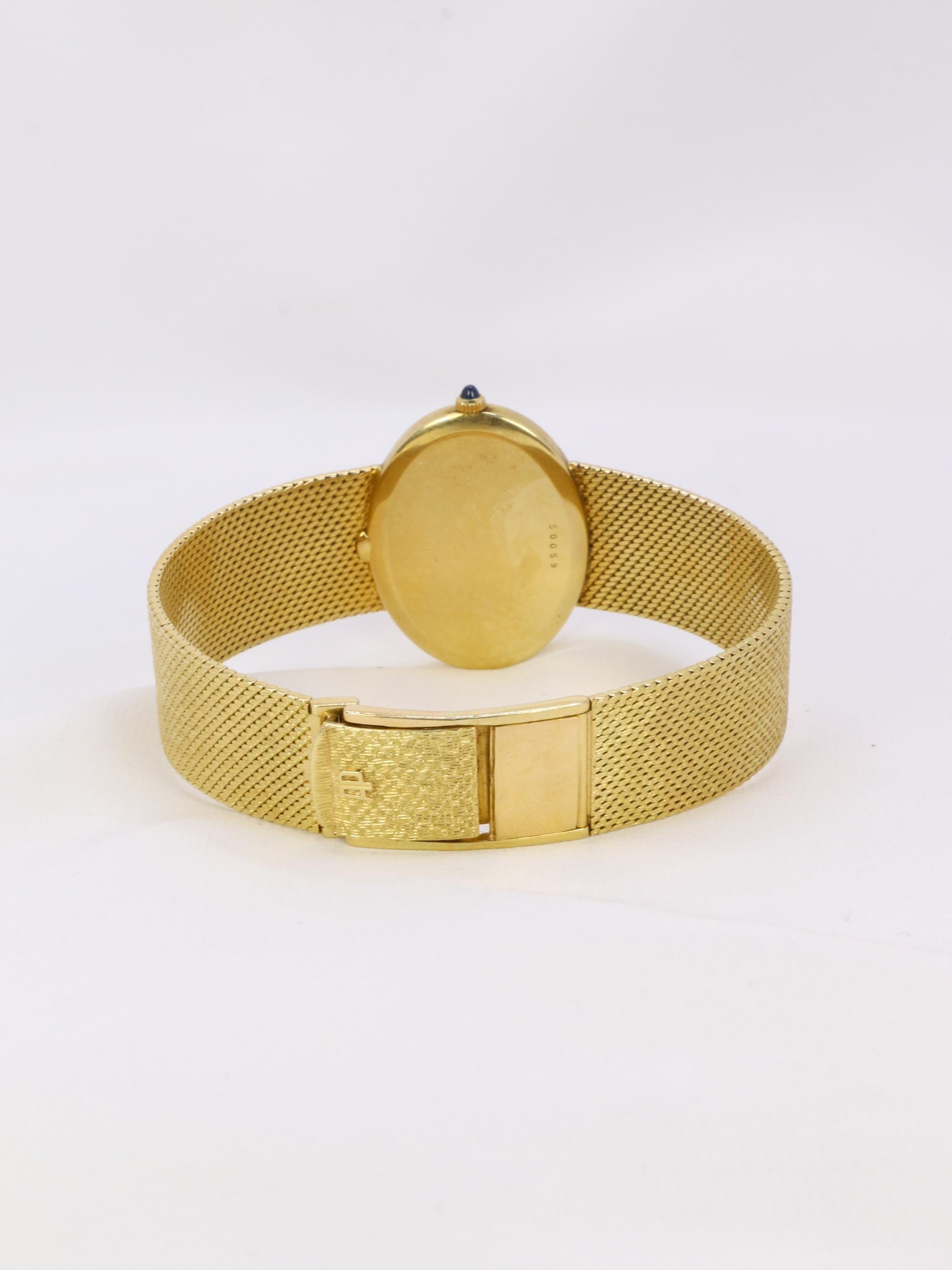 Reloj de oro amarillo vintage AUDEMARS PIGUET x GUBELIN en venta 4