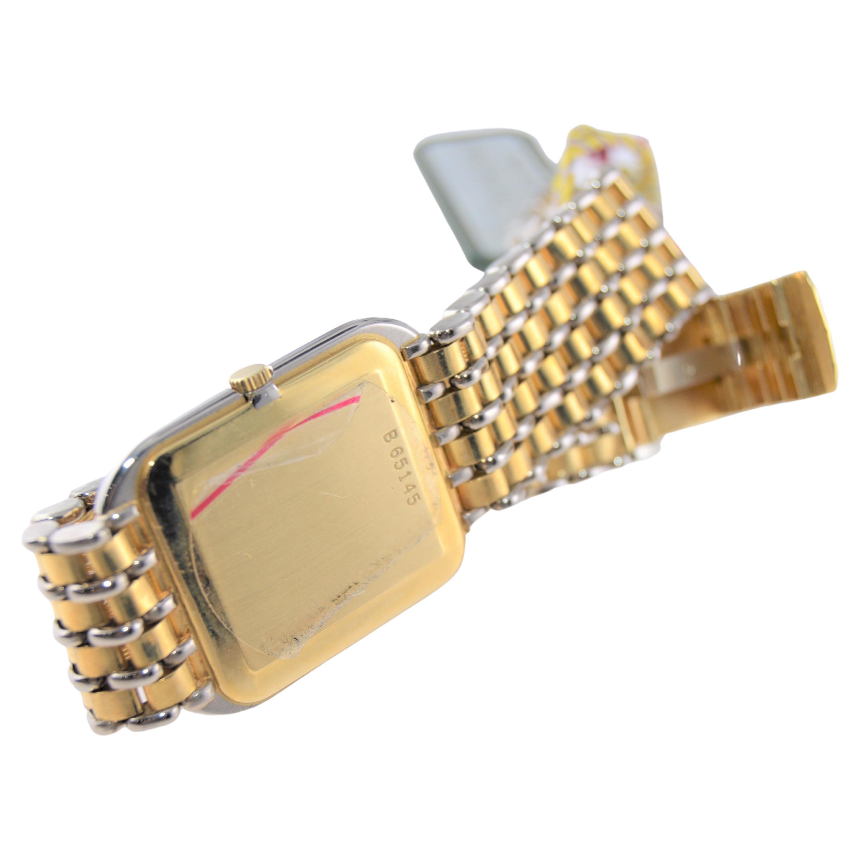 Audemars Piguet Yellow and White Gold Ultra Thin Manual Watch, 1980s 3