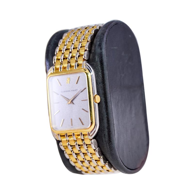 Handuhr von Audemars Piguet, Gelb- und Weißgold Ultra Thin, 1980er-Jahre 2
