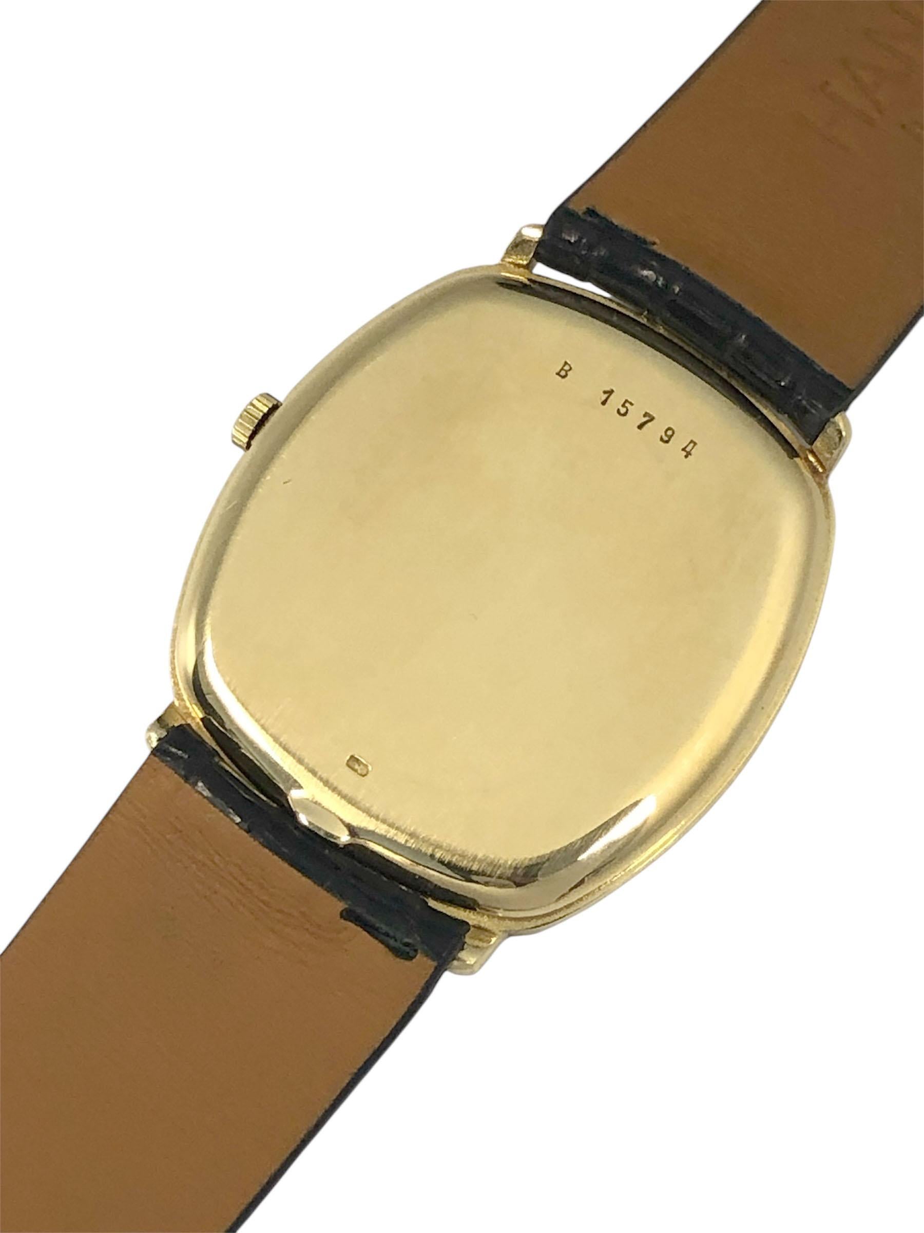 Audemars Piguet Gelbgold Ellipse Automatik-Armbanduhr im Zustand „Hervorragend“ im Angebot in Chicago, IL