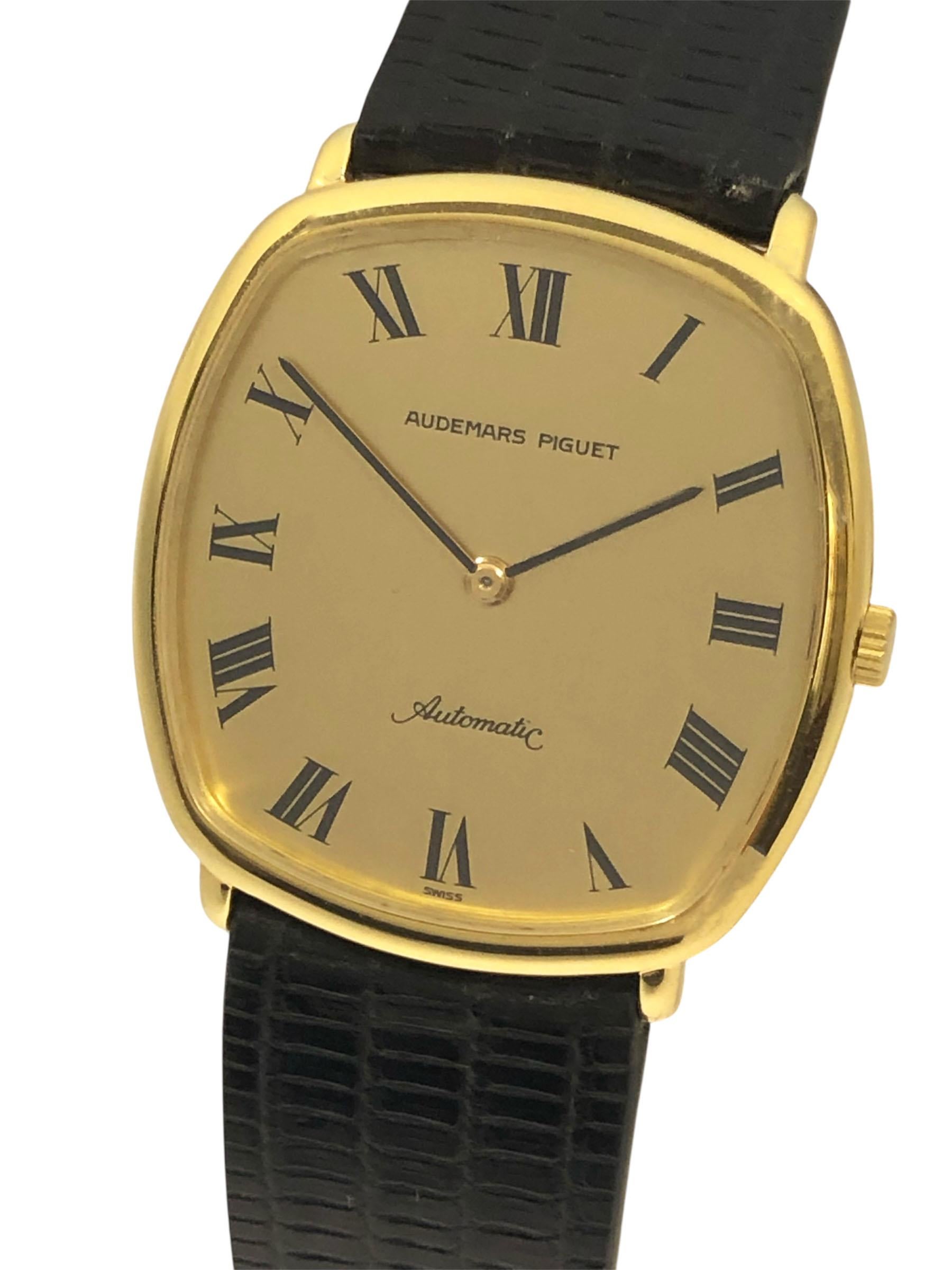 Audemars Piguet Gelbgold Ellipse Automatik-Armbanduhr für Damen oder Herren im Angebot