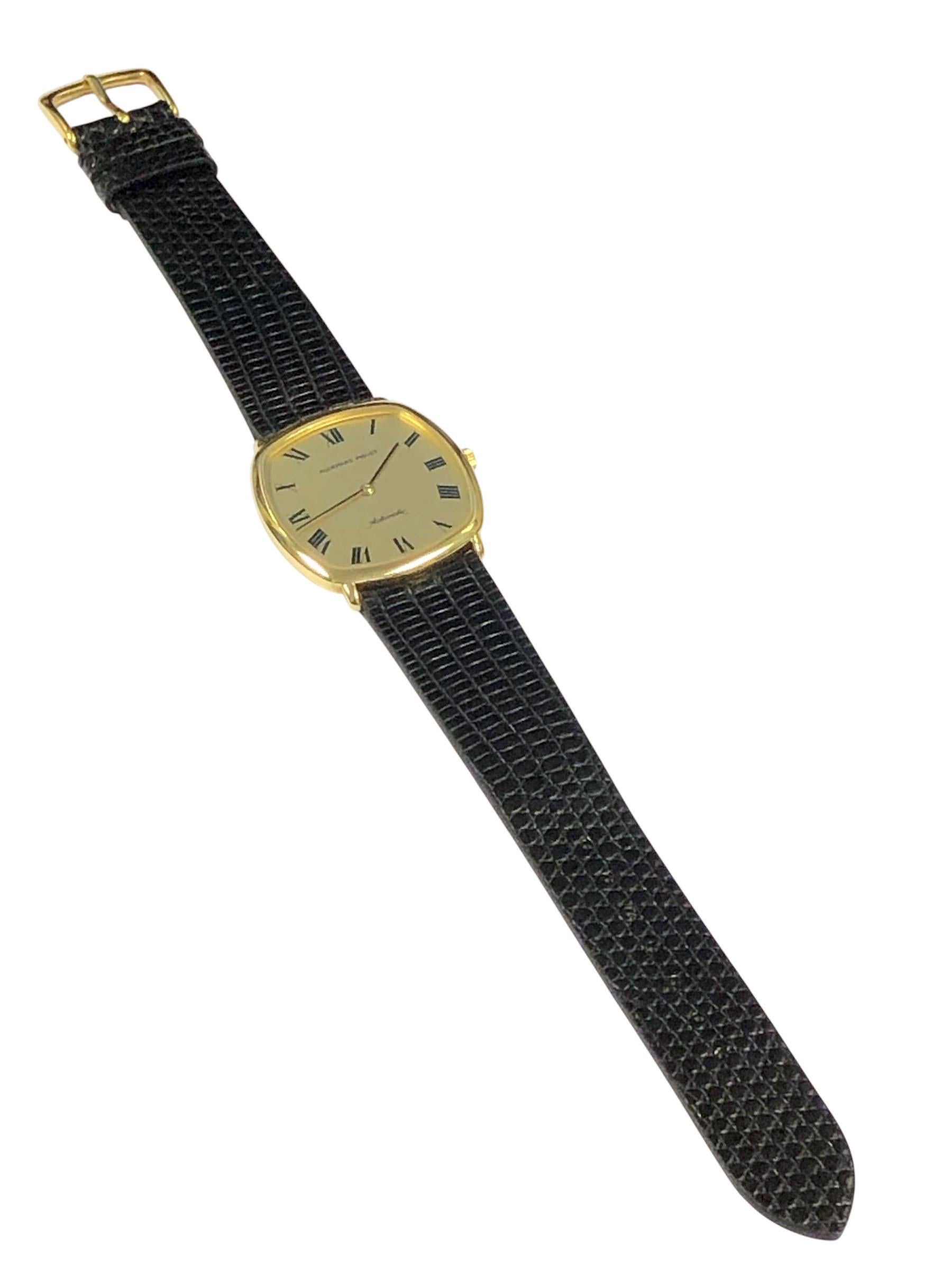 Audemars Piguet Gelbgold Ellipse Automatik-Armbanduhr im Angebot 2